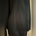 Jones Wear Black Faux Leather Trim Around Edges With Shoulder pads Sz 12… Photo 4