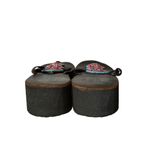 Global Girls Womens Size 37 US 7 Beaded Leather Sandals Tribal Wedge‎ Shoes Photo 2