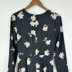 Slate + Willow  Floral Combo Dress‎ Faux Wrap Black Size 4 Photo 6