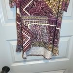 Signature Studio  Multicolor Boho Print Cold Shoulder Top size S Photo 8