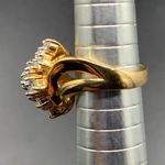 Ross Simons  Cubic Zirconia Cluster Ring Gold Over Sterling Silver Size 7 Photo 8