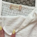 Altar'd State Cropped Altered State White Shirt With Ruffle  Photo 2