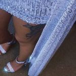 Windsor Womens Sparkly Sequins Dress Silver Size Small Photo 2