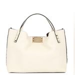 Valentino Garavani Off White leather Rockstud convertible small tote bag Photo 4