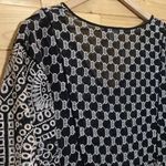 Akemi & Kin Anthropologie Size 2 Oversized Brooke Eyelet Dress Black Photo 11