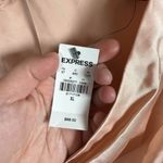 EXPRESS NWT Women’s Satin Twist Front Tie Back Blouse Pale Pink Size XL Photo 12