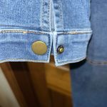 Free People  Denim Long Sleeve Zip Front Jumpsuit W/Pockets size Med -EUC Photo 7