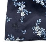 LRL Ralph Lauren S Black Label Satin Lace Floral Nightgown Sleep Slip Dress Logo Blue Photo 0