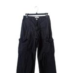 ZARA  Pants Women Black Cotton Cargo Pants Streetwear SZ 2 26X31 Photo 2
