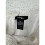 Women’s Style & Co Size 1X White Maxi Skirt with Neon Pink Embroidery. Photo 2