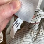 Madewell  Striped Empire-Waist Midi Dress in 100% Linen Size Large Lighthouse NWT Photo 5