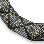 Womens Rhinestone Collar Necklace Statement Fashion Jewelry Gold Tone Jeweled Photo 3