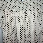 Suzanne Betro Women’s Large Pink and Black Polka Dot Short Sleeve Blouse Photo 5