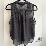 Wet Seal  VINTAGE 90’s Sheer Polka‎ Dot Sleeveless Blouse large layered timeless Photo 3