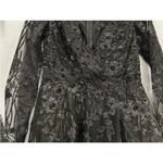 Mac Duggal  204041 Embellished Floral Long Sleeve Dress Sz. 4 Photo 3