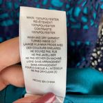 TALULAH La Mason Roseate Long Sleeve Cocktail Dress Teal Navy Blue Overlay Small Photo 8