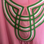 Lilly and Van Woman's Medium Lime Bubblegum Pink 3/4 Sleeve Tunic Dress Summer‎ Photo 3