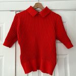 Ted Baker  Morilee Puff Sleeve Red Sweater with Ribbed Knit NWOT‎ Size Large (4) Photo 2