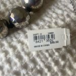 Ann Taylor NWT Metallic Pewter Stainless Steel Faceted Beads Necklace NEW Photo 10