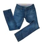 Rich & Skinny Sleek Nightshift Blue Jeans Whiskered Denim Womens Size 25 USA Photo 0