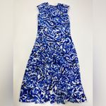 Ralph Lauren Lauren  Blue White Pattern Dress Size 4 Photo 5