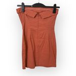 MABLE Rust Orange Strapless Mini Dress | Size Small Photo 1