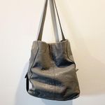 Vince Camuto Gray Fava Leather Hobo Photo 5