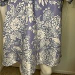 Storia square neckline, puffed sleeves, and a purple and white floral Size L.#85 Photo 9