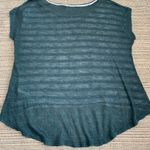 Miss Me Blue Striped Studded Top L Photo 1