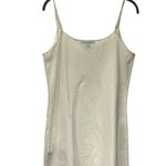 ALLSAINTS Mini 100% Organic Cotton Minimalist Neutral Bridal V-Neck Slip Dress 6 Photo 1