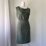 Vintage ‘90s Anna USA Deep Moss Green Sleeveless Blouse + Knee Length Skirt Set Size XL Photo 8