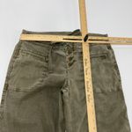 LEVEL 99 Pants Womens 27 Green Leandra Lounge Linen Blend Wide Leg Drawstring Photo 8