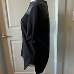 Sandro  Black lamb Leather Panel Top Photo 2