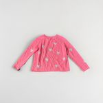 Lisa Todd Women's Coral Pink Grey Heart Pullover Sweater Size L Valentine Size L Photo 4