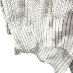 Aerie  size Small oversized pullover style sweater v neck gray white marbled‎ Photo 3