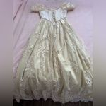 Lacemade Cream Pearl Lace Maxi Dress White Size M Photo 3