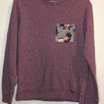 On the Byas  Sweatshirt Mexis Design Floral Pocket Comfort Loungewear Small Photo 2