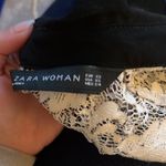 ZARA  | Black White Lace Collared Top XS Photo 7