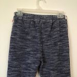 Lucky Brand Blue Cream Ivory Knit Skinny Cropped Crop Ankle Cotton Etc Pants XS Photo 5