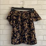 Blue Life Planet  Floral Off Shoulder Blouse Photo 0