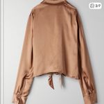 Aritzia Satin Top  brown  Photo 1