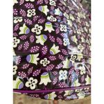 Vera Bradley Frill  Purple Black Floral Vinyl Coated Messenger School Bag Photo 9