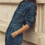 ZARA BLOGGER'S FAVE! Front Pocket Denim Jumpsuit in Indigo Photo 2