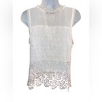 Miss Me  Ivory Lace Sleeveless Top Size Small Photo 2