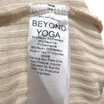 Beyond Yoga Women's Ivory Jetsetter Jumpsuit Knit Wide Leg V Neck Comfort Sz M Photo 4