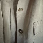 Women’s Tan Long Sleeve Shacket Size L Photo 2