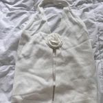 Flower halter top White Photo 0