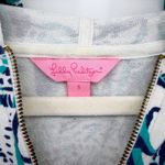 Lilly Pulitzer  Skipper Popover Small 1/2 Zip Elephant Print Hooded Sweatshirt Photo 3