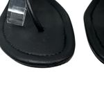 Tory Burch Black Patent Leather Miller Block Heels Sandals Size 7.5 Photo 2