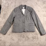 Promod Women's Linen Blazer 12 Gray Business Career Jacket Office Professional Photo 1